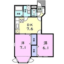 メゾンドジョイ１の物件間取画像